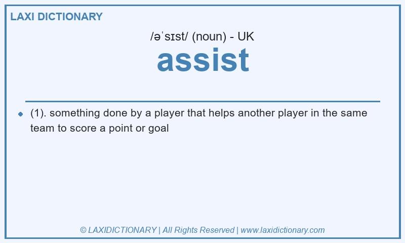 Definition assist in British English