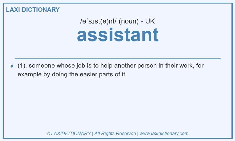 Definition assistant in British English