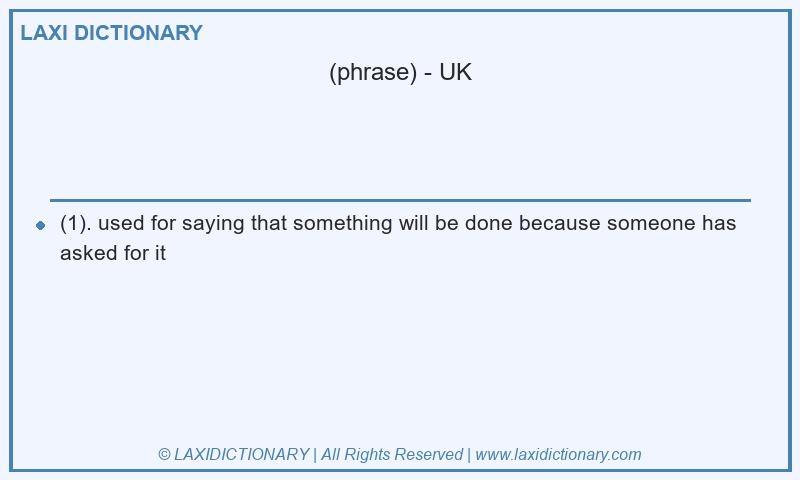Definition in British English