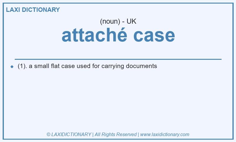 Definition attaché case in British English
