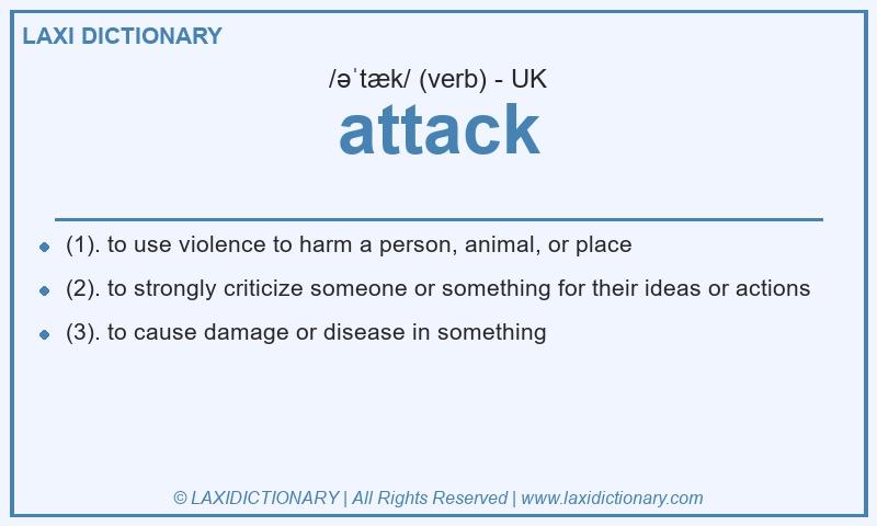 Definition attack in British English