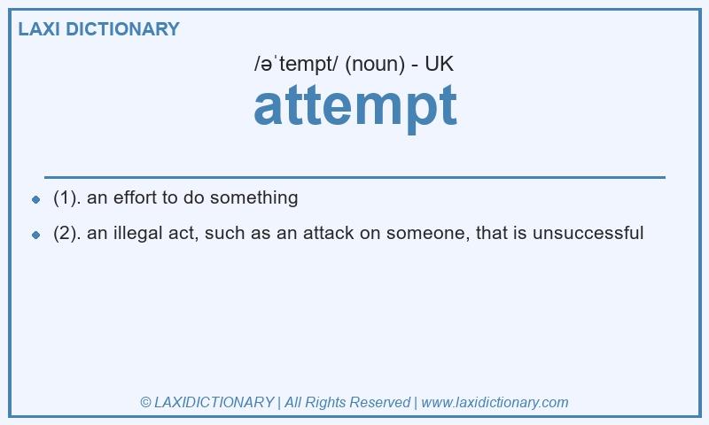 Definition attempt in British English