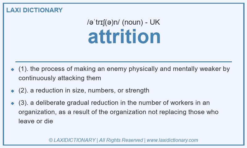 Definition attrition in British English