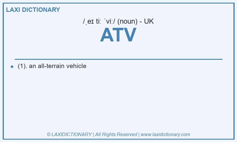 Definition ATV in British English