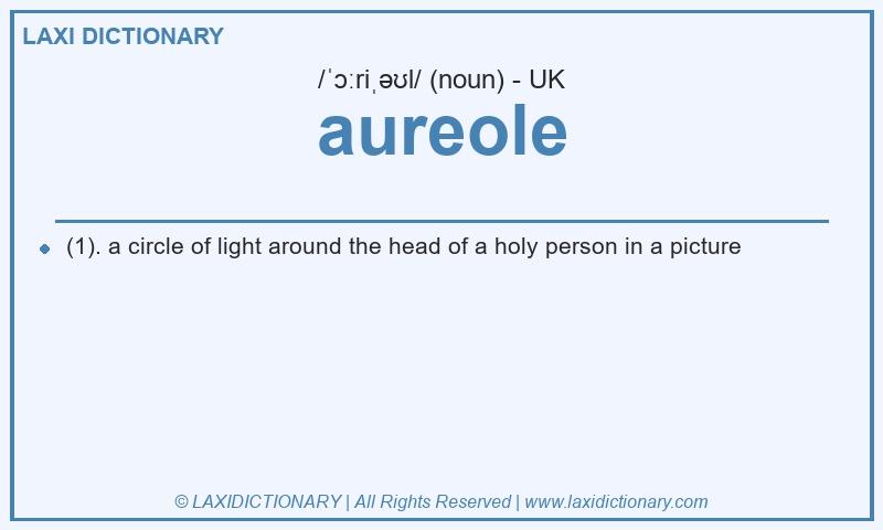 Definition aureole in British English