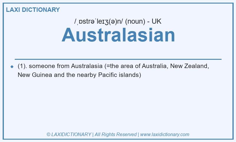 Definition Australasian in British English