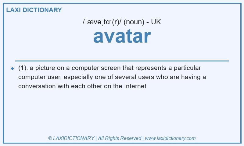 Definition avatar in British English
