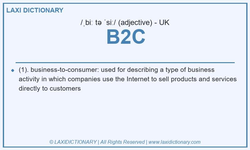 Definition B2C in British English