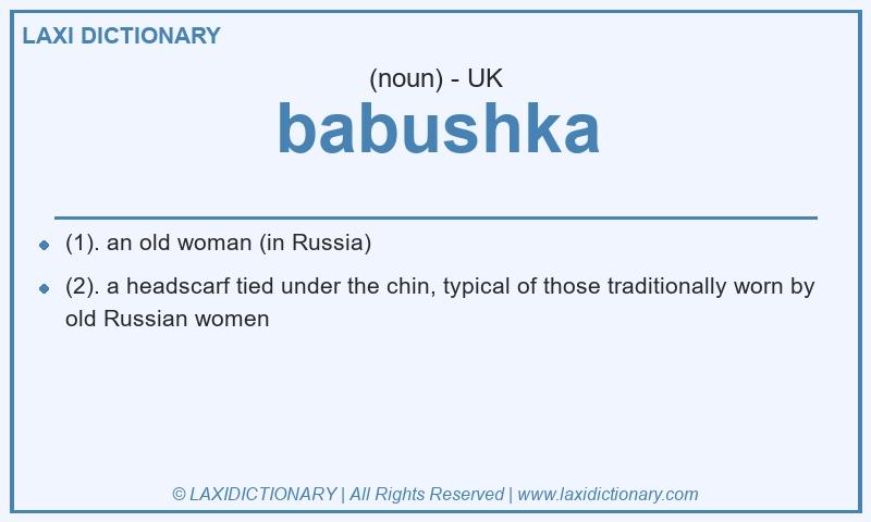 Definition babushka in British English
