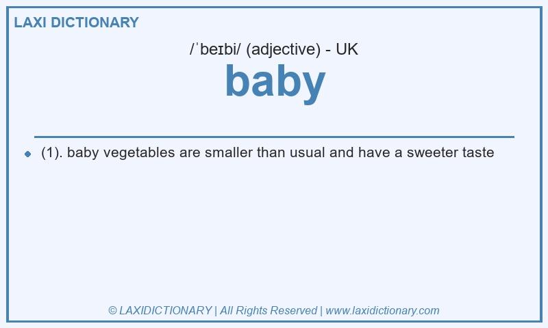 Definition baby in British English