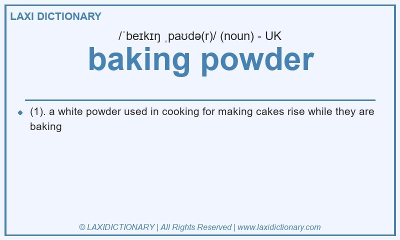 Definition baking powder in British English