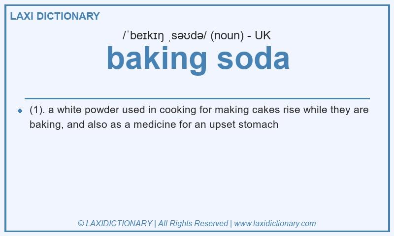 Definition baking soda in British English