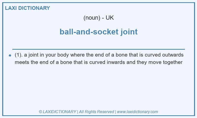 Definition ball-and-socket joint in British English