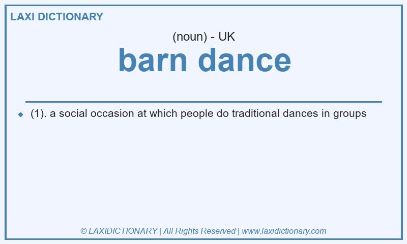 Definition barn dance in British English