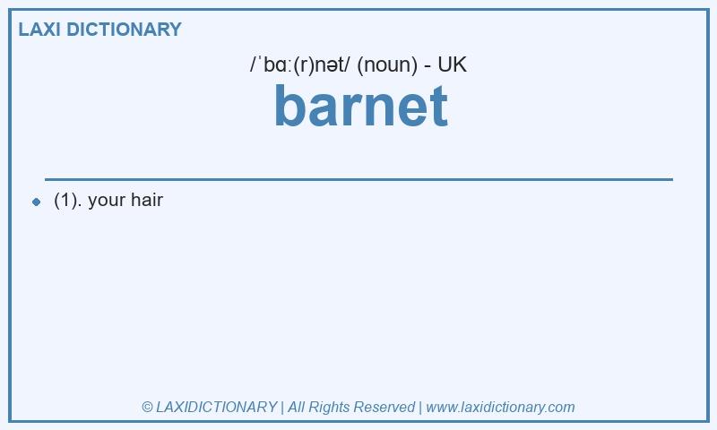 Definition barnet in British English