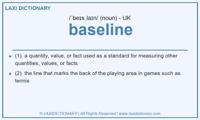 Definition baseline in British English