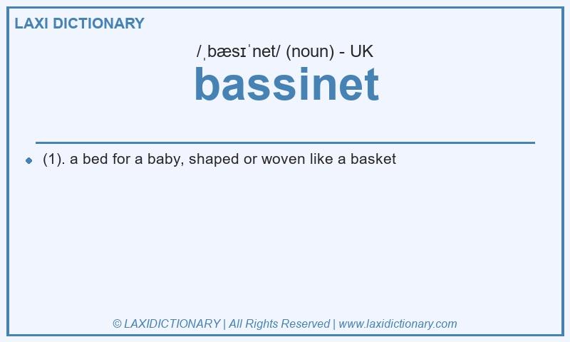 Definition bassinet in British English