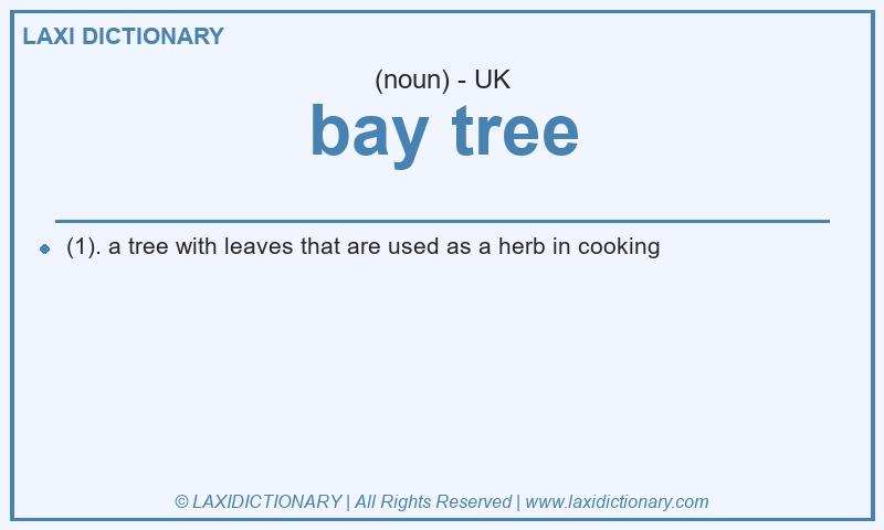 Definition bay tree in British English