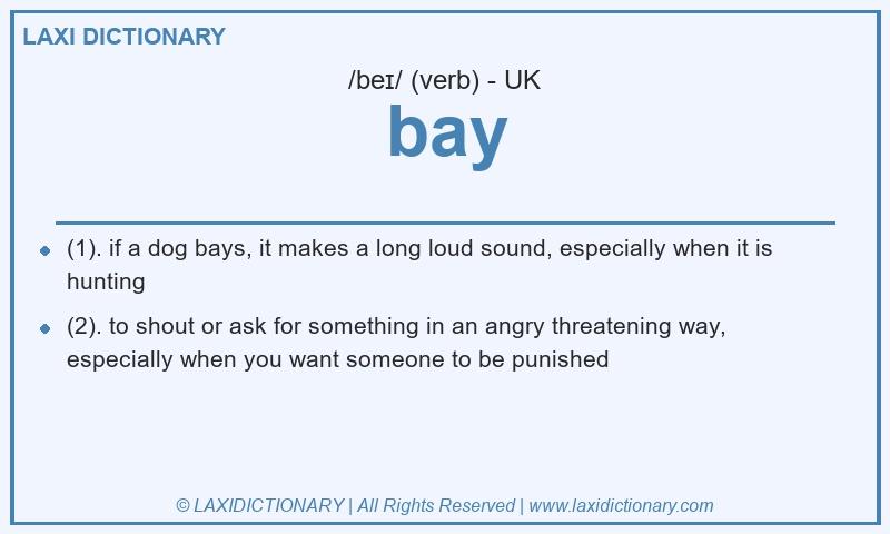 Definition bay in British English