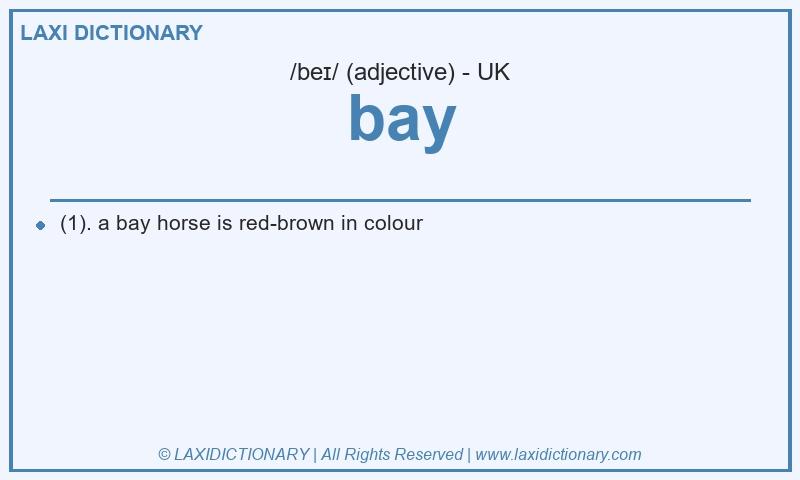 Definition bay in British English