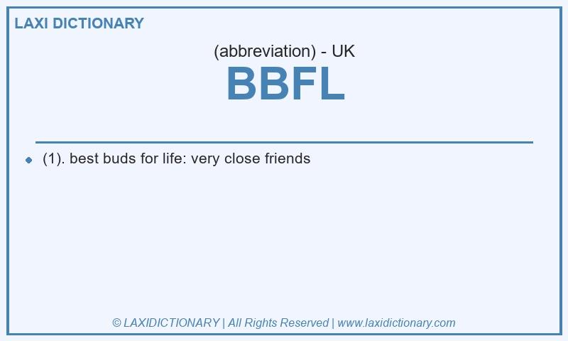 Definition BBFL in British English