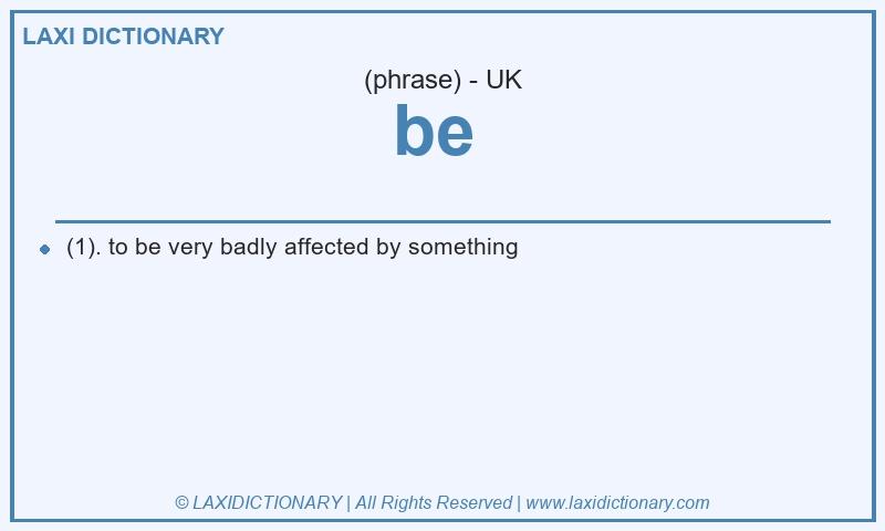 Definition be in British English