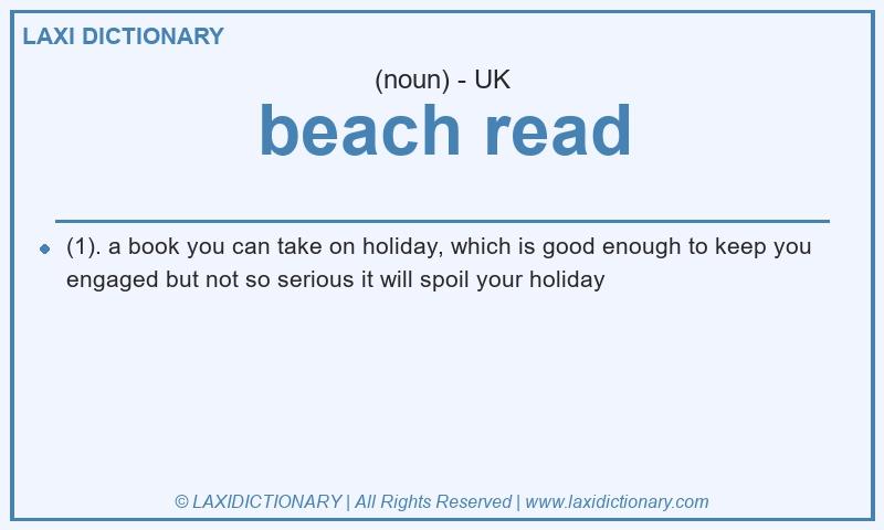 Definition beach read in British English