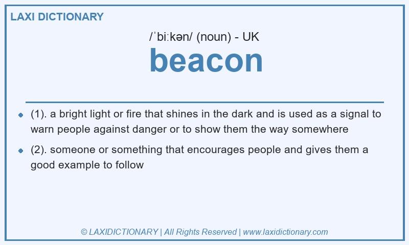 Definition beacon in British English