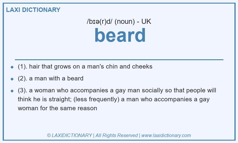 Definition beard in British English