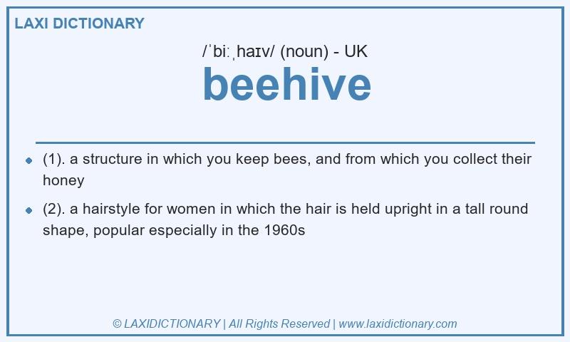 Definition beehive in British English