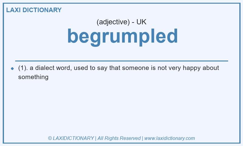 Definition begrumpled in British English