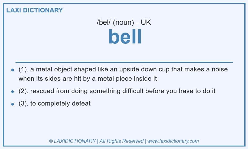 Definition bell in British English