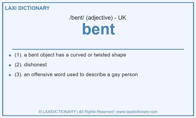 Definition bent in British English