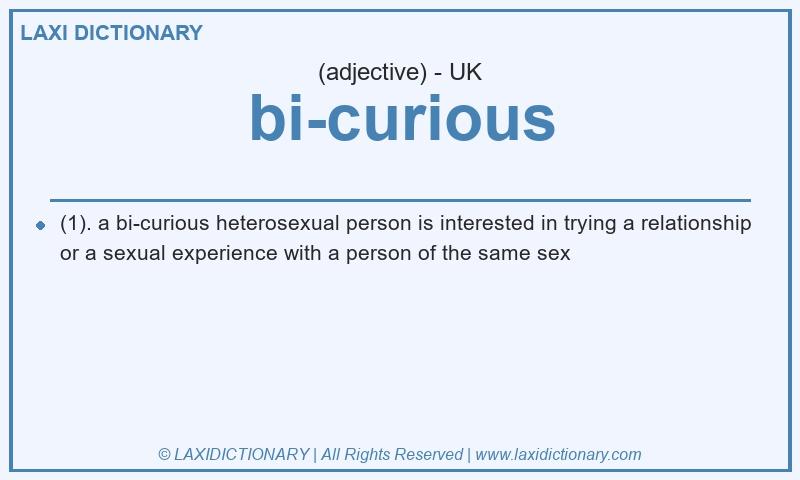 Definition bi-curious in British English