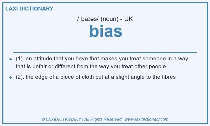 Definition bias in British English