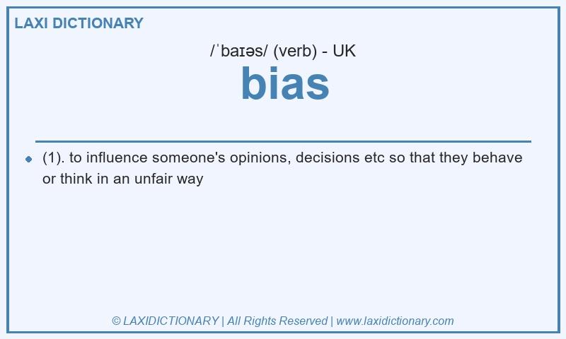 Definition bias in British English