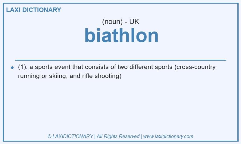 Definition biathlon in British English