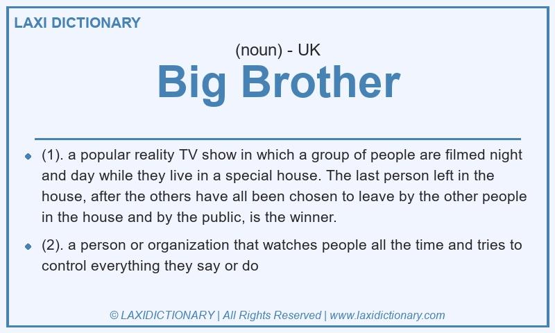Definition Big Brother in British English