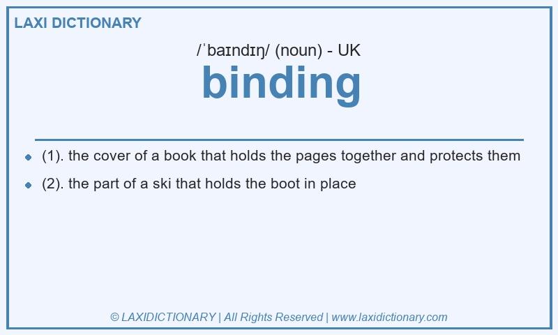 Definition binding in British English