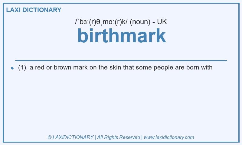 Definition birthmark in British English