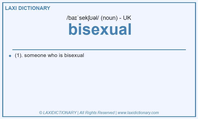 Definition bisexual in British English