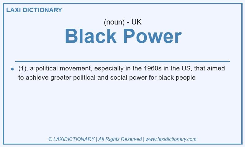 Definition Black Power in British English