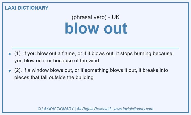 Definition blow out in British English