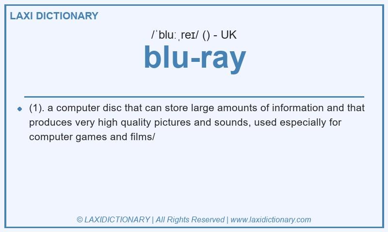 Definition blu-ray in British English
