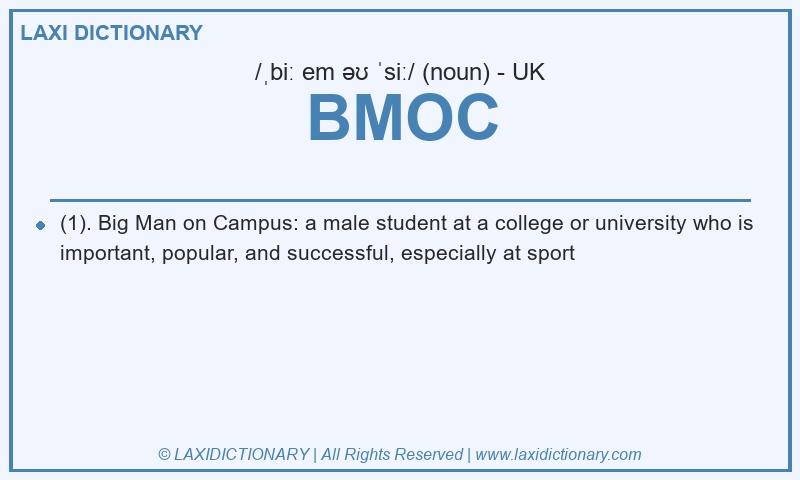 Definition BMOC in British English