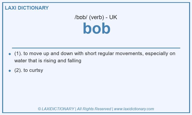 Definition bob in British English