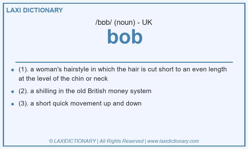 Definition bob in British English