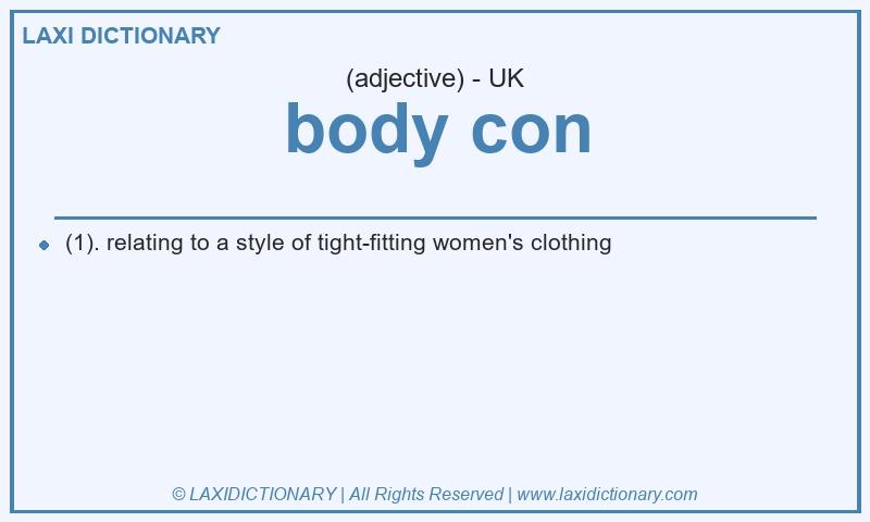 Definition body con in British English
