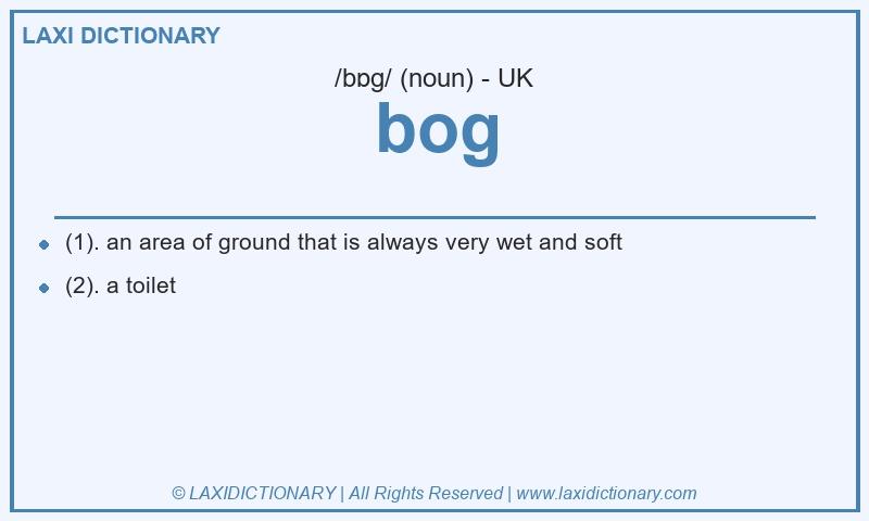 Definition bog in British English