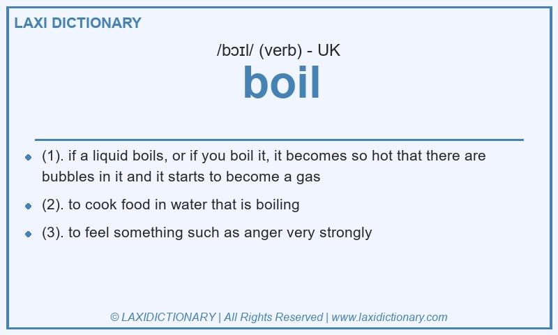 Definition boil in British English